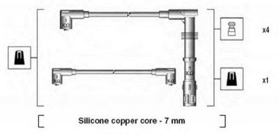 MAGNETI MARELLI 941175150756 -  Комплект проводов зажигания